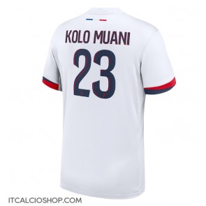 Paris Saint-Germain Randal Kolo Muani #23 Seconda Maglia 2024-25 Manica Corta